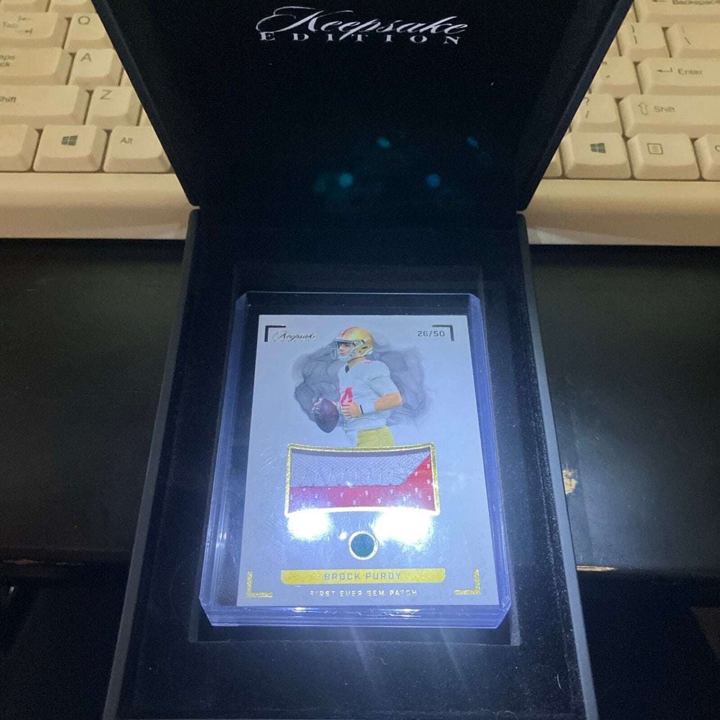 Brock purdy gem patch card