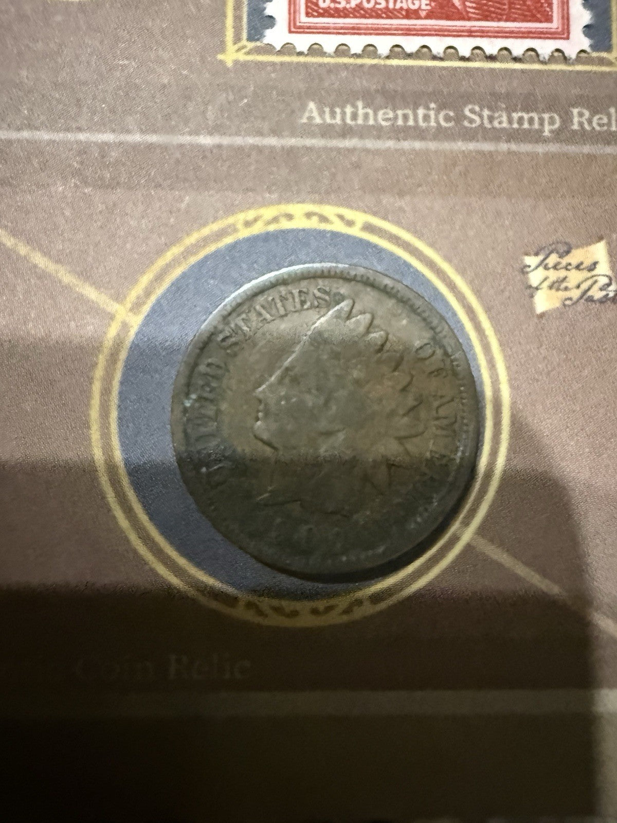 2024 Pieces Of The Past Theodore Roosevelt Stamp & Indian Head Coin Relics