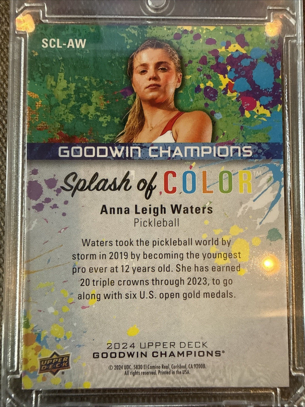 2024 Goodwin Champions Anna Leigh Waters Splash of Color 3-D Lenticular
