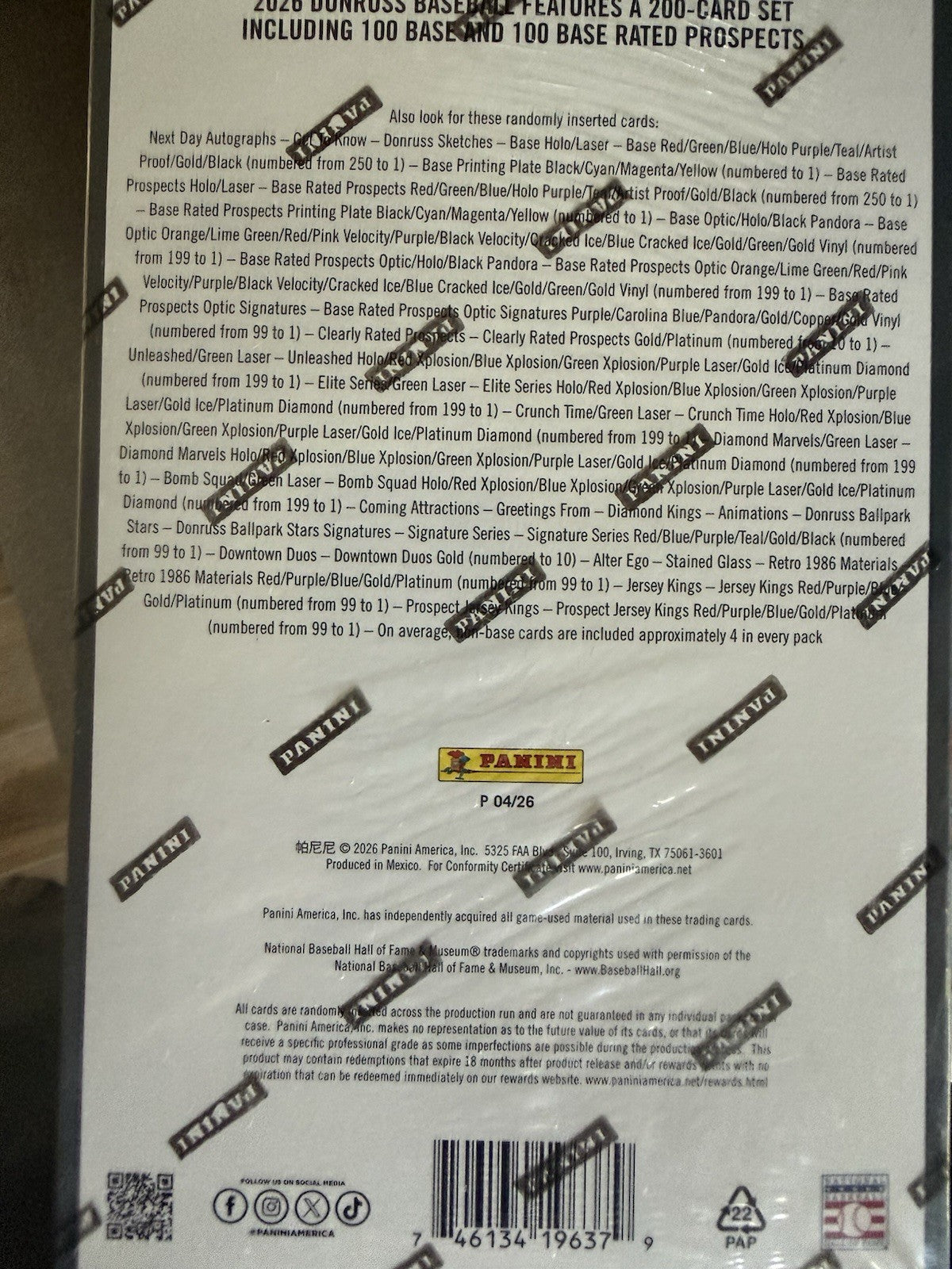 2026 Donruss Baseball FOTL Hobby Box In Hand!
