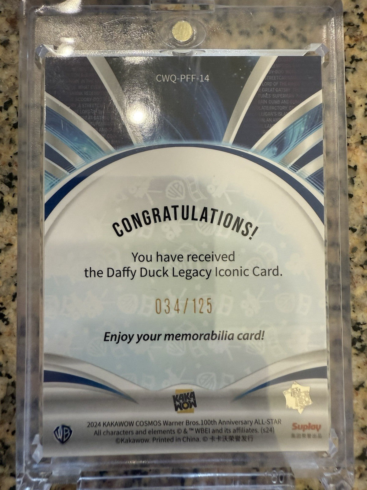 2024 Kakawow Warner Bros Cosmo Daffy Duck Legacy Iconic Patch Card /125