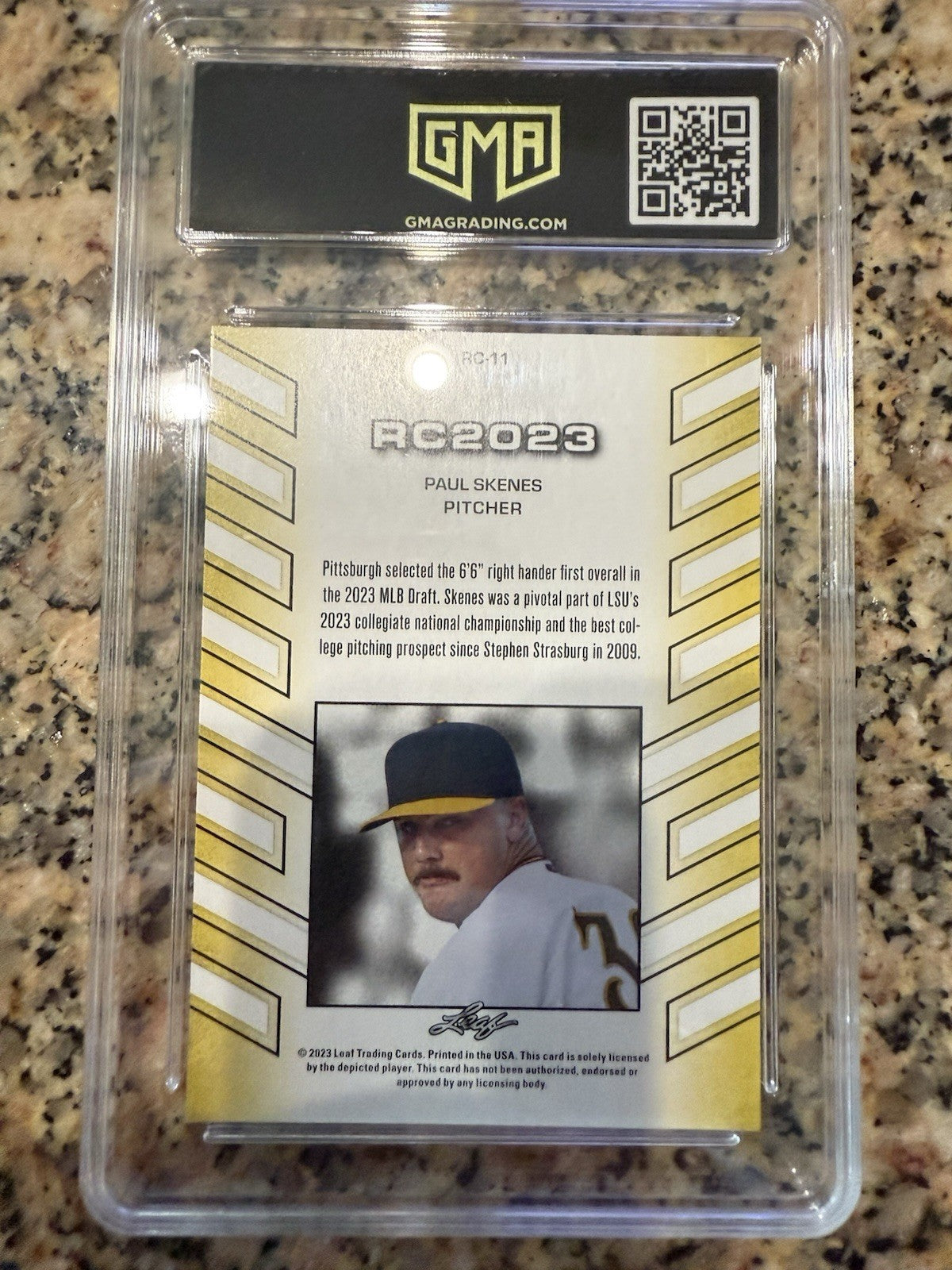 2023 Leaf Special Release - Prized Rookies Paul Skenes #11 (RC)