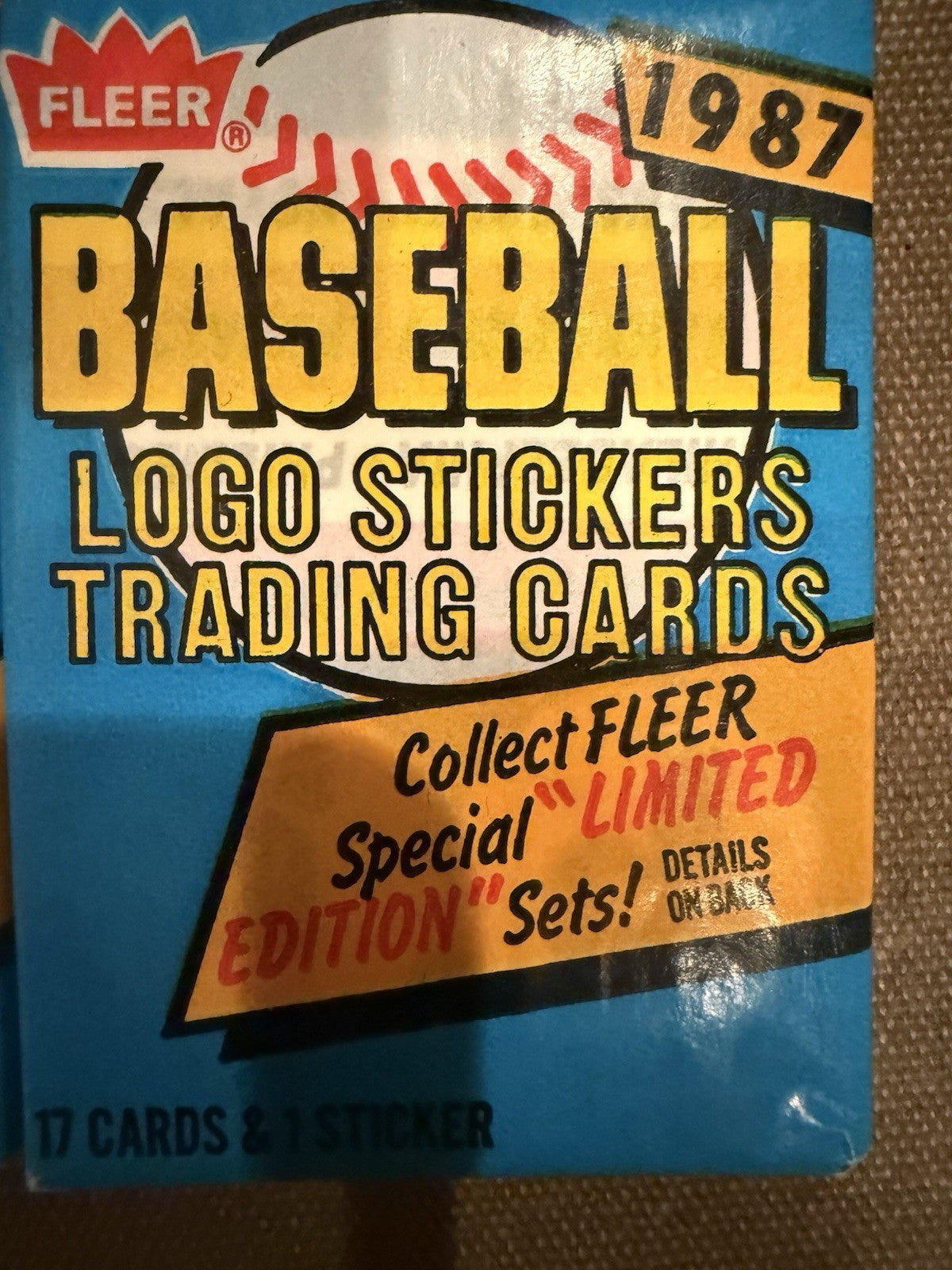 1987 Fleer Baseball Wax Packs X2 Factory Sealed Bo Jackson - Bonds