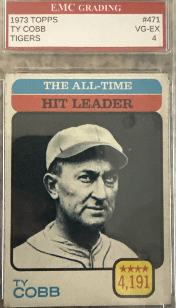 1973 Topps - All-Time Leaders Ty Cobb #475 - VG-VG+