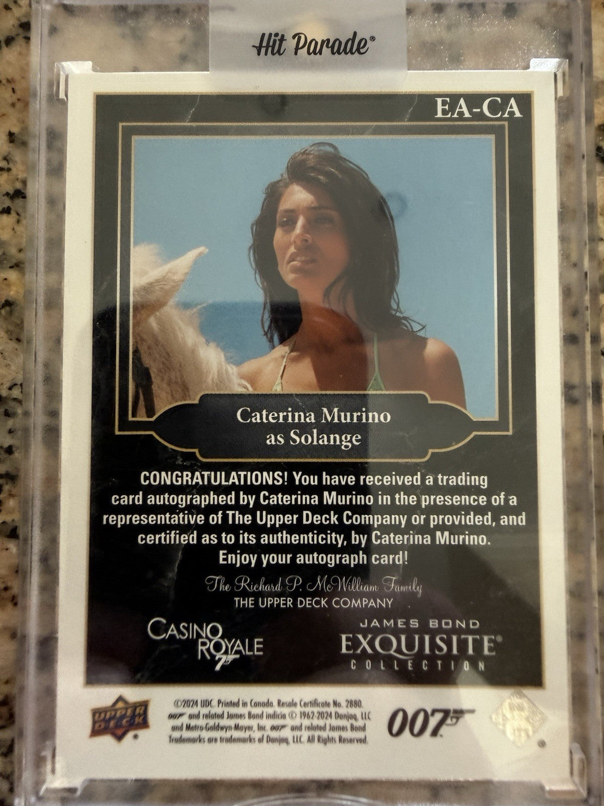 James Bond Exquisite 2024 Caterina Marino As Solange Casino Royale Auto /99