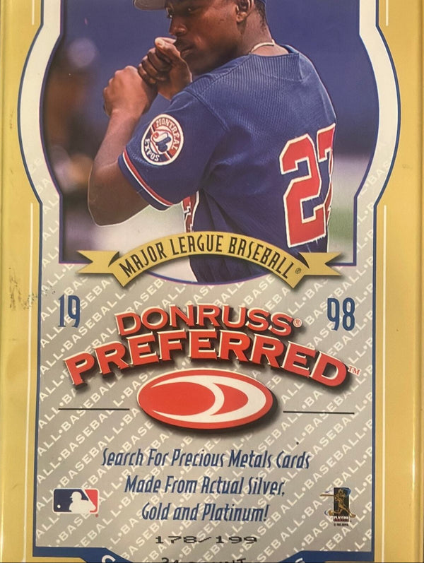 1998 Donruss preferred gold tin