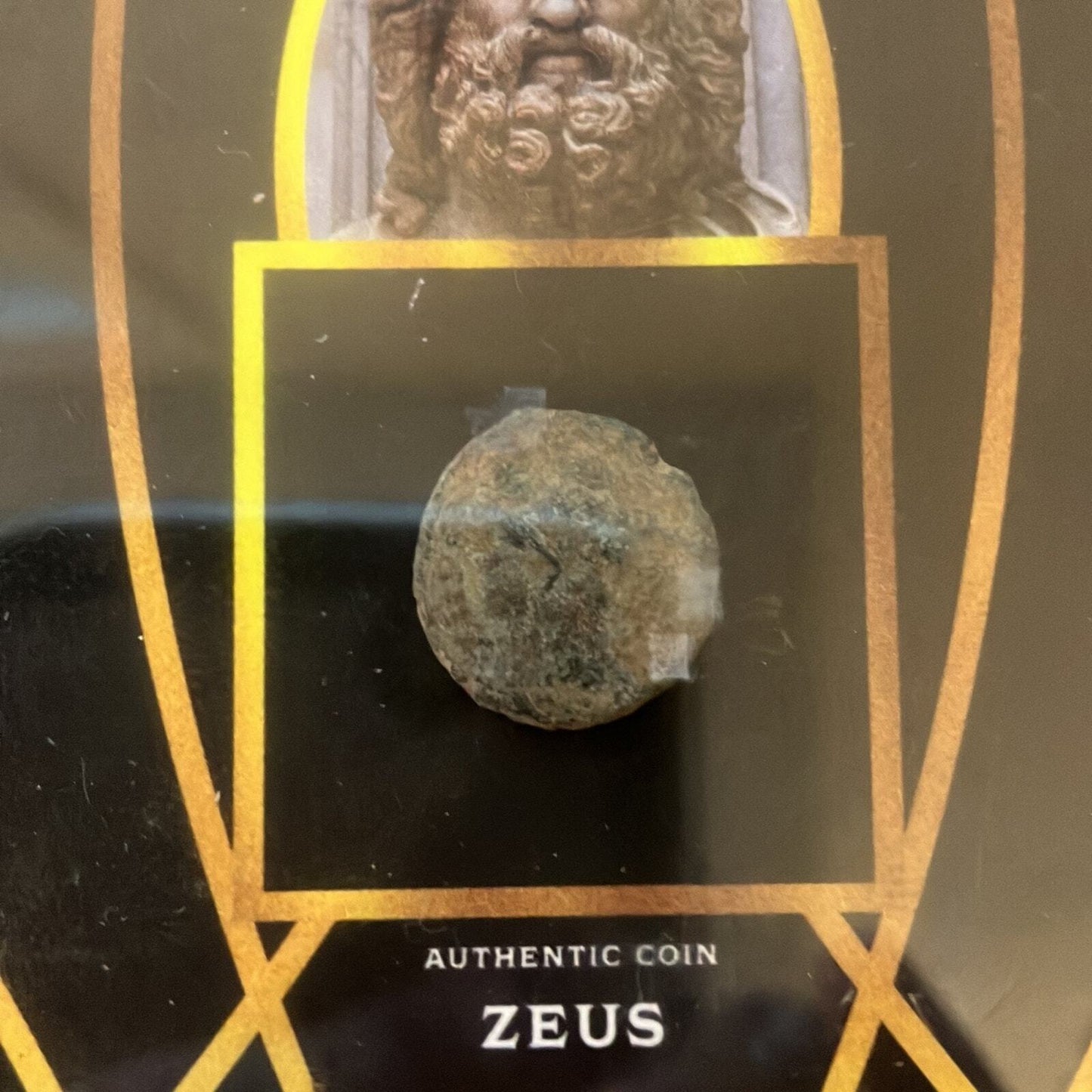 Zeus Ancient Greek coin card