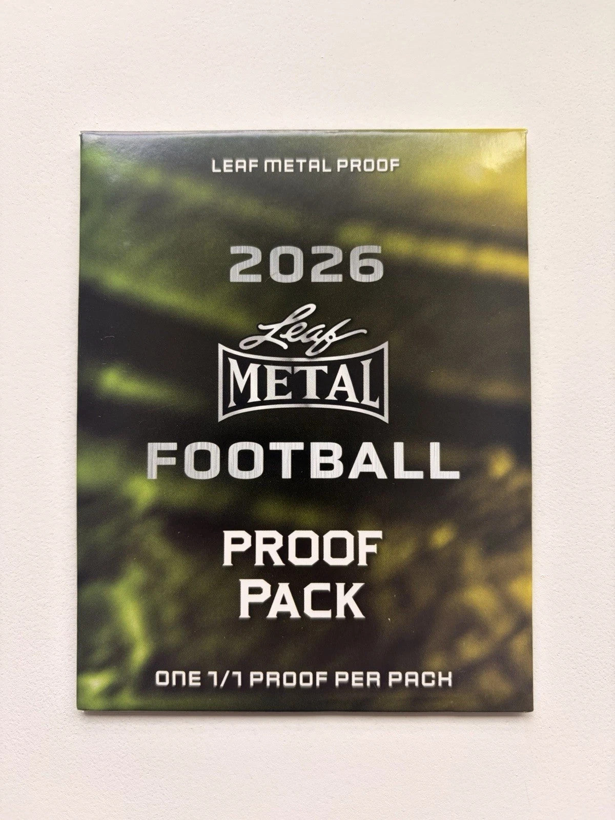 Leaf 2026 Leaf Metal Proof Football Sports Trading Card Pack - Proof Feature