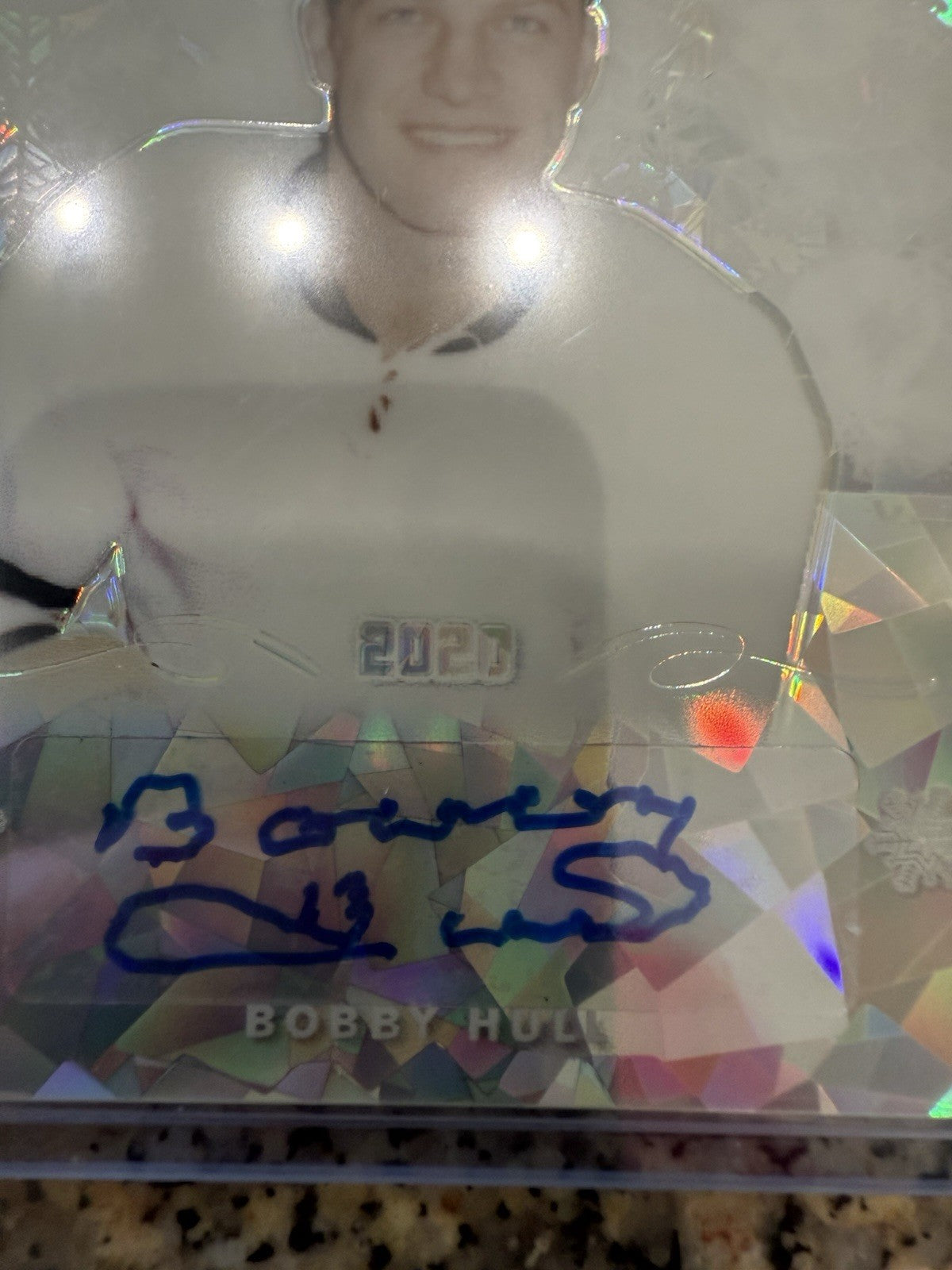 2020 Leaf Happy Holidays Cracked Ice Bobby Hull Autograph Auto /35