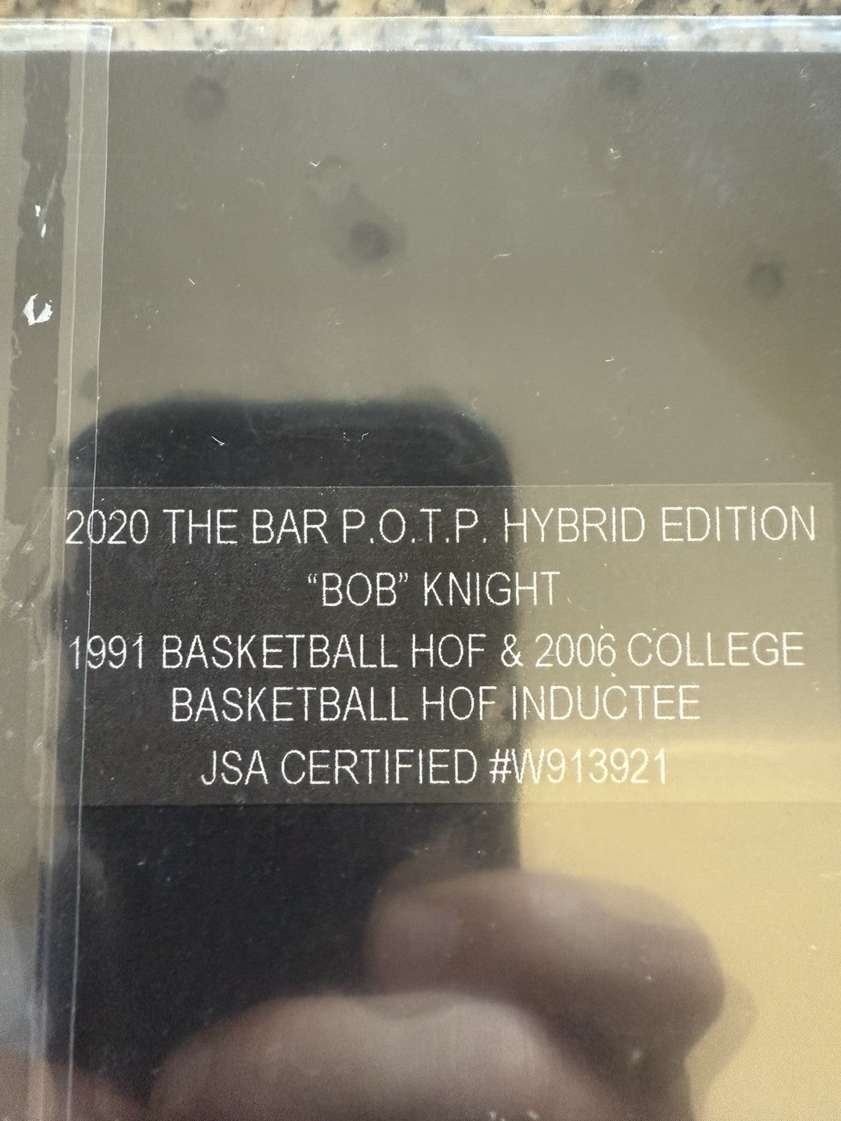 Bobby Knight Psa Auto. 2020 Pieces Of The Past