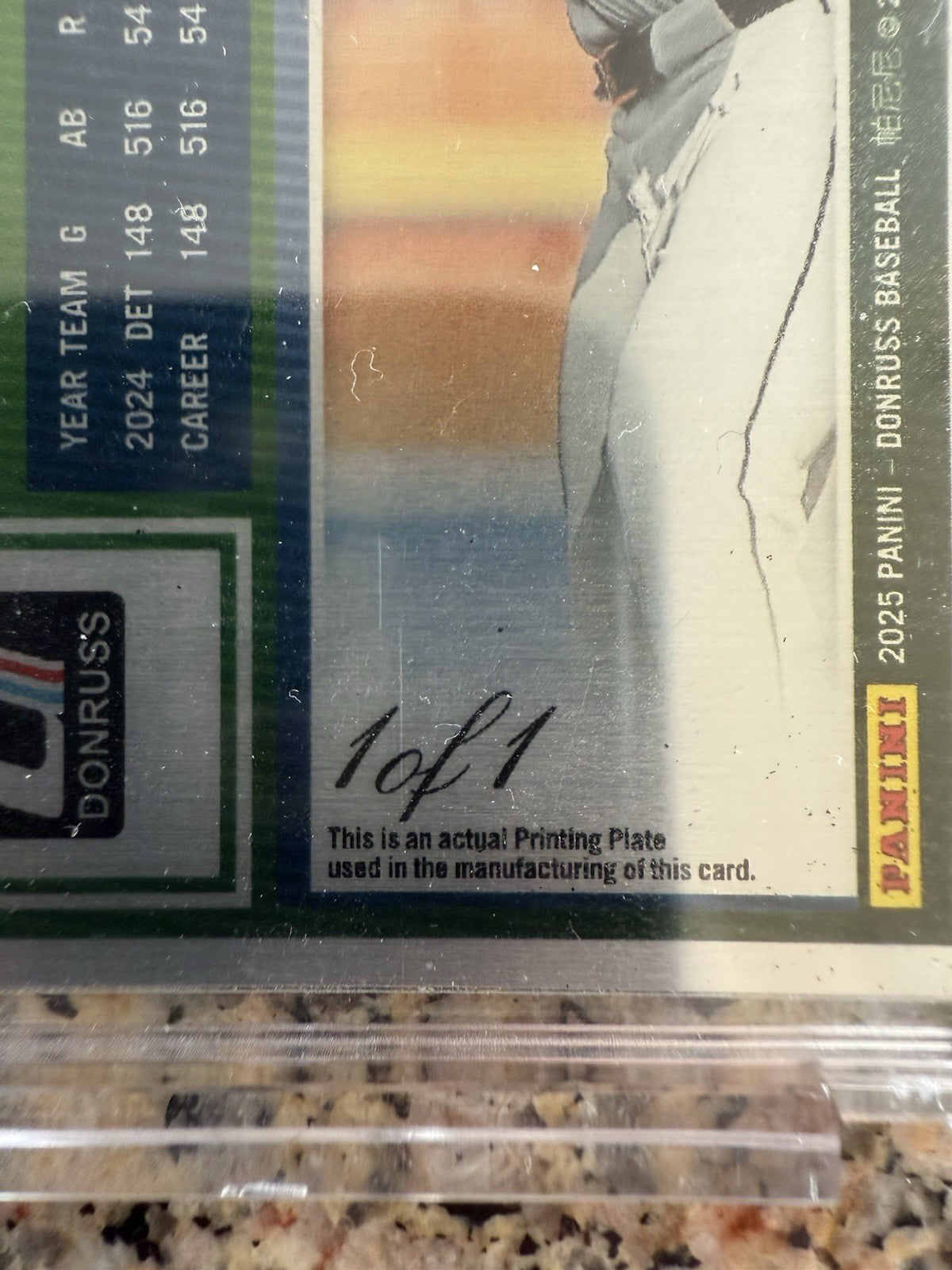2025 Donruss Colt Keith Printing Plate 1/1