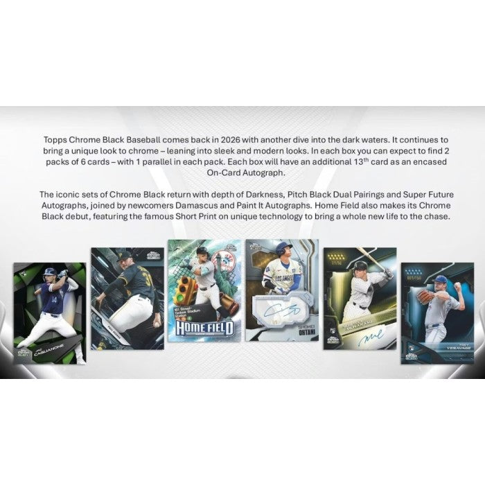 2026 Topps Chrome Black Baseball
