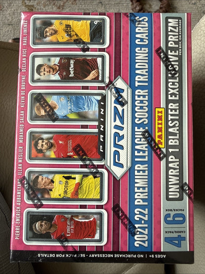 2021-22 Panini Prizm Premier League EPL Soccer 6-Pack Blaster Box