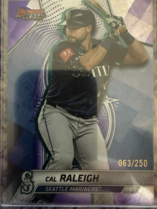 2025 Bowman's Best Cal Raleigh Purple Refractor /250