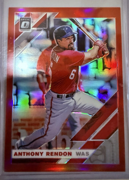 2019 Panini Donruss Optic - Anthony Rendon #180 Red  Prizm /60