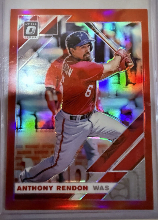 2019 Panini Donruss Optic - Anthony Rendon #180 Red  Prizm /60