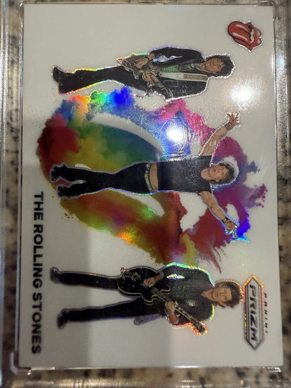 2025 Prizm The Rolling Stones Color Blast #5 Mick Jagger Keith Richards Wood SSP