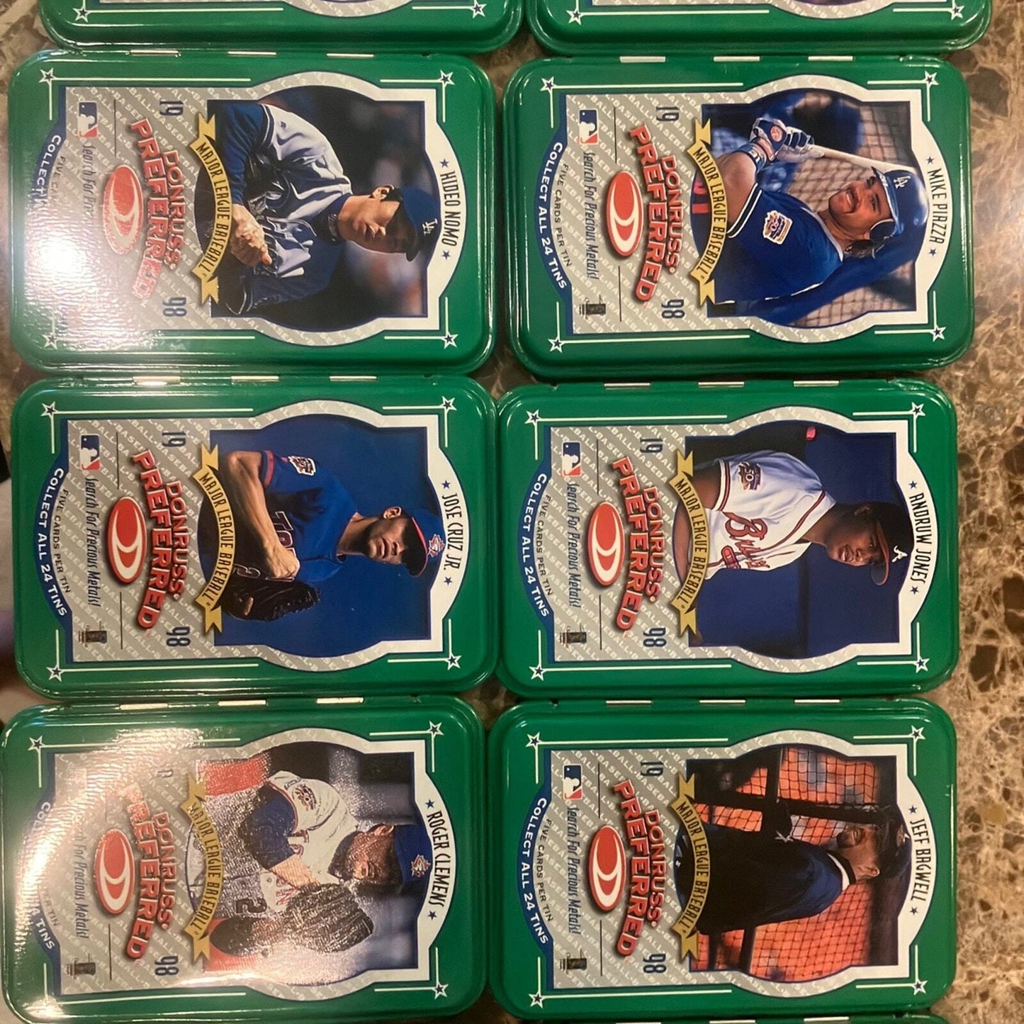 1998 Donruss preferred gold tin