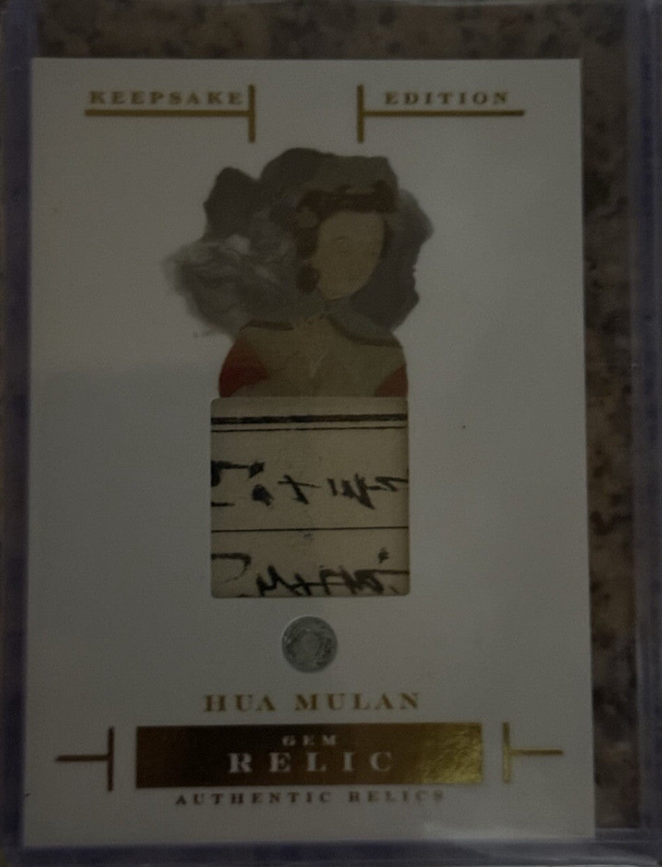 HUA MULAN - 2024 Warriors & Conquerors Keepsake Edition HANDWRITTEN Gem Relic