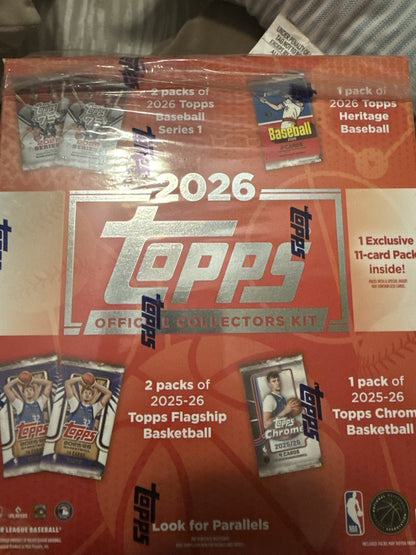 2026 Topps Official Collectors Kit Box Binder & Supplies No Cards No Packs