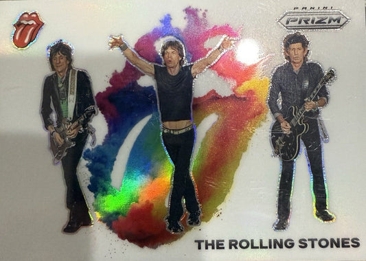 2025 Prizm The Rolling Stones Color Blast #5 Mick Jagger Keith Richards Wood SSP