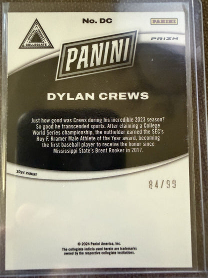 2024 panini Black Friday Dylan Crews Splash Of Color /99