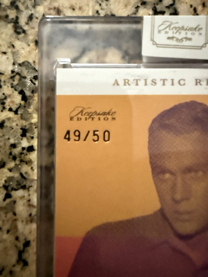 STEVE MCQUEEN 2025 KEEPSAKE EDITION #189 ARTISTIC RELIC AUTHENTIC /50