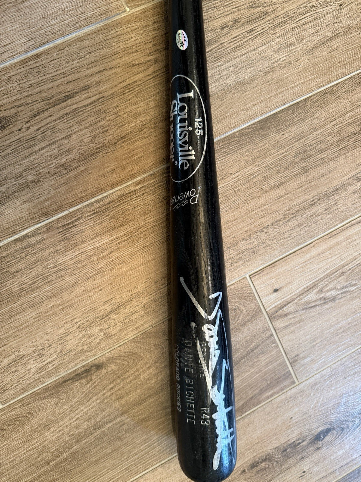 DANTE BICHETTE  Autographed  Bat Colorado Rockies