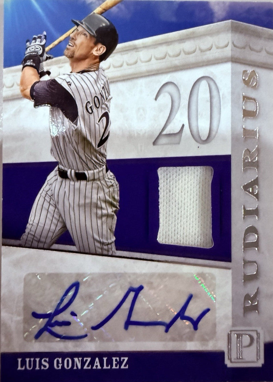 2016 Panini Pantheon - Scripted Rudiarius Luis Gonzalez #SR-LG /199 (AU, MEM)