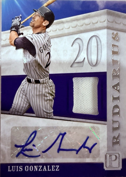 2016 Panini Pantheon - Scripted Rudiarius Luis Gonzalez #SR-LG /199 (AU, MEM)