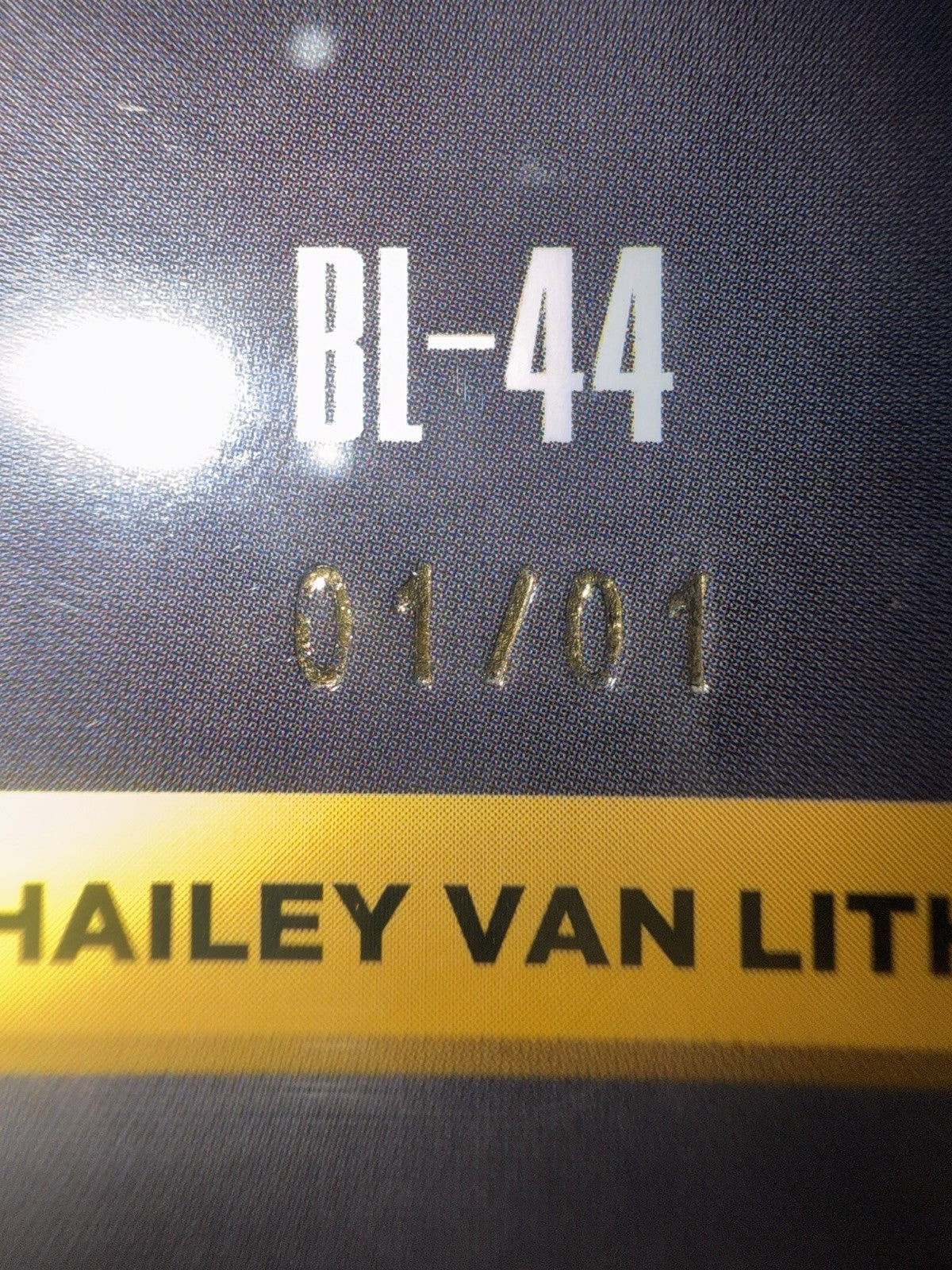 2025 Tru Creator SWEAT Edition Hailey Van Lith BLU-44 Blacklist Holo 1/1