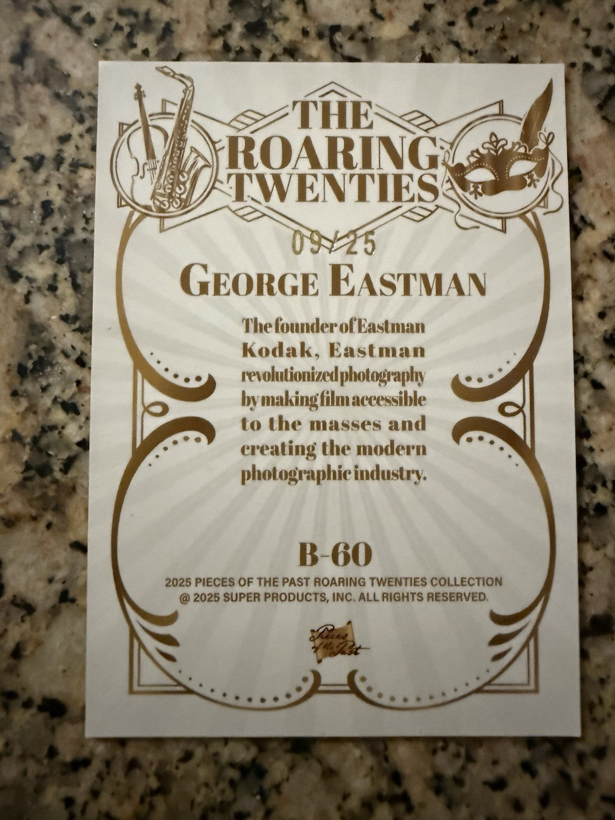 George Eastman /25 B-60 | 2025 Pieces of the Past Roaring Twenties Kodak