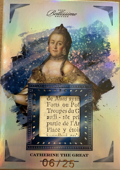 Catherine The Great Relic Card. Super Break Bellissimo Edition