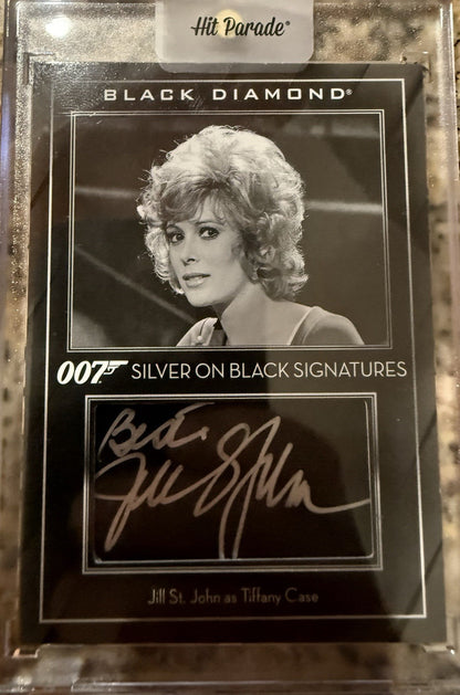 JILL ST JOHN TIFFANY CASE 2024 BLACK DIAMOND JAMES BOND Auto # Match 99/99
