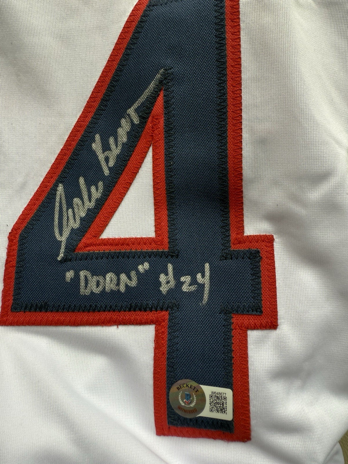 Major League”Roger Dorn” Autograph Jersey Beckett Cert.