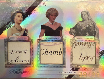 2023 Bellissimo - Queen Elizabeth, Princess Diana, Queen Victoria /99 #136 (MEM)