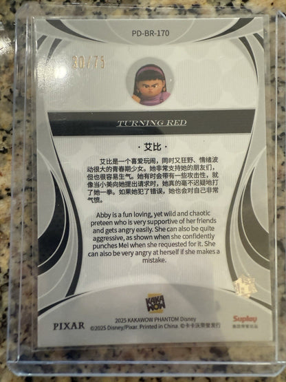 2025 Kakawow Phantom Disney #PD-Br-170 Abby Park Turning Red. 30/75