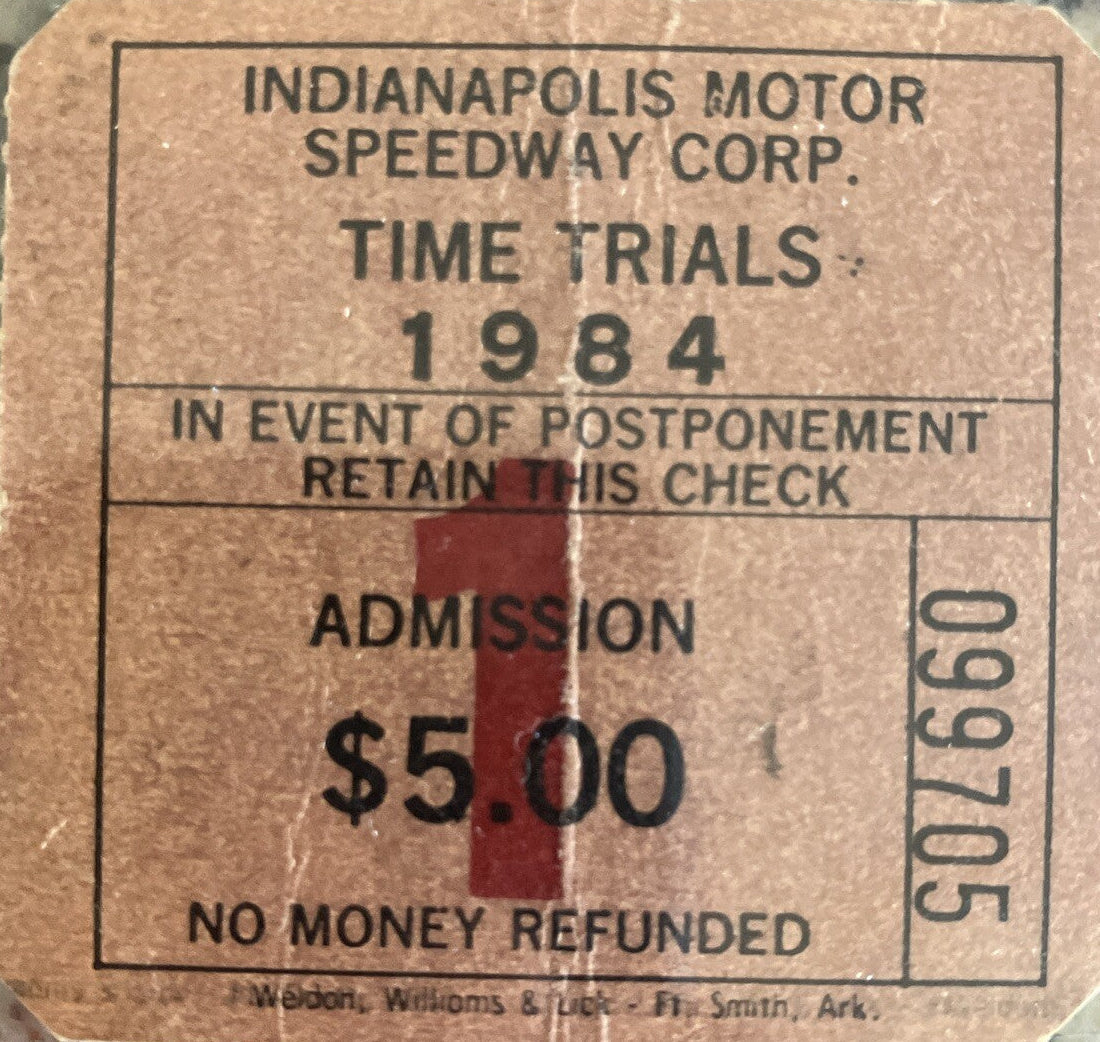 1984 Indianapolis 500 Ticket