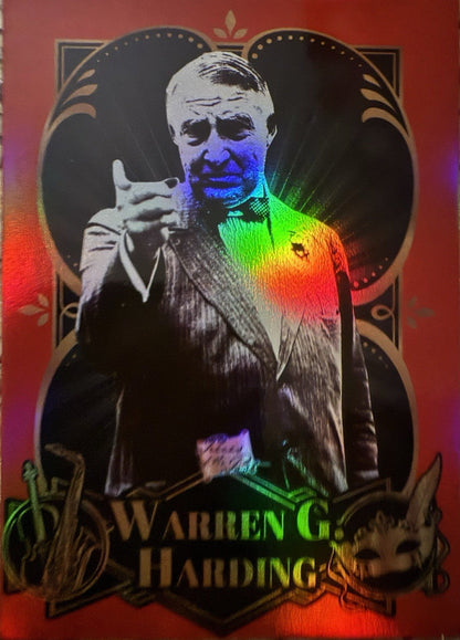 Warren  G. Harding 2025 Pieces of the Past Roaring Twenties  Red #/25