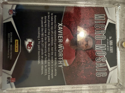 🔥🔥 2024 Panini Mosaic # MM-XWY - Xavier Worthy Micro Mosaic SSP Case Hit  🔥🔥