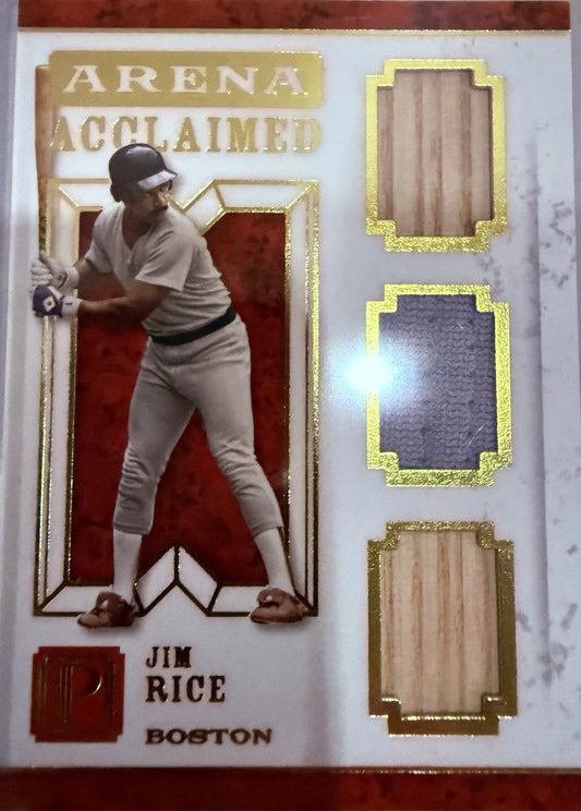 2016 Panini Pantheon - Arena Acclaimed Jim Rice #AA-JR Gold /25 (MEM)