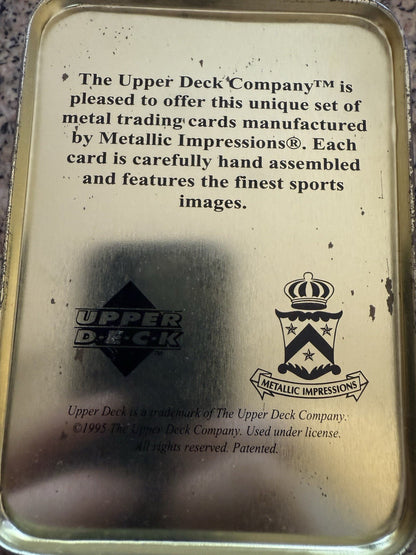 Upper Deck MICKY MANTLE Baseball Heroes METALLIC COLLECTOR CARDS IN TIN BOX 1995