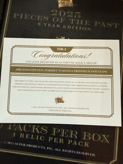 2024 Pieces of The Past - Tubman/Douglass/Lincoln