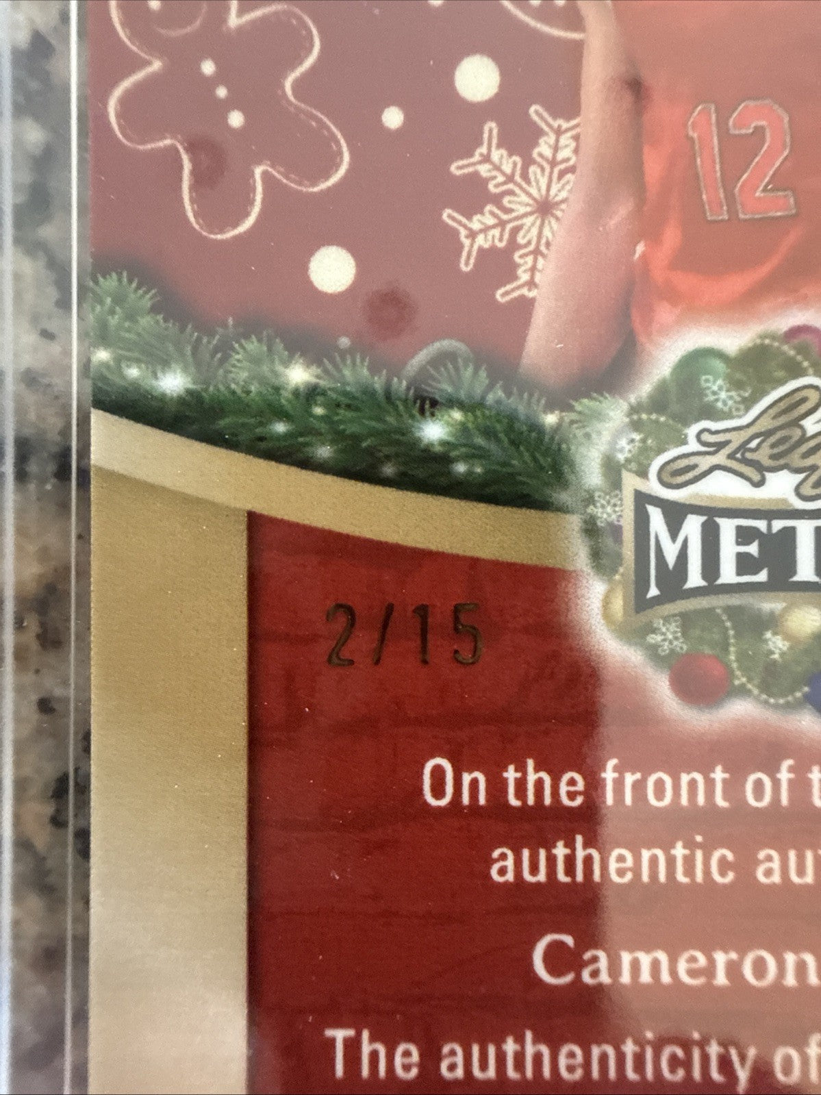 2025 Leaf Metal Happy Holidays - Cameron Boozer #BA-CB1 2/15