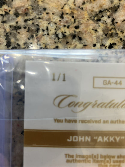 Keepsake Dual Gem 1/1 Auto. John “akky” Acutt. Lead Singer Of The Fairies 1960s