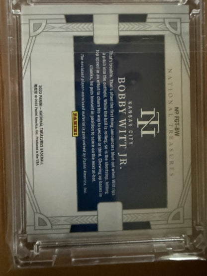 2023 PANINI NATIONAL TREASURES BOBBY WITT JR. TRIPLE RELIC #/99 FGT-BW