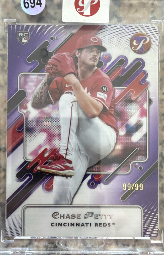 2025 Topps Pristine - Chase Petty #2 Purple Pristine Pulsar Refractor 99 /99