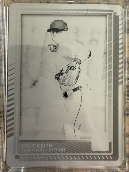 2025 Donruss Colt Keith Printing Plate 1/1