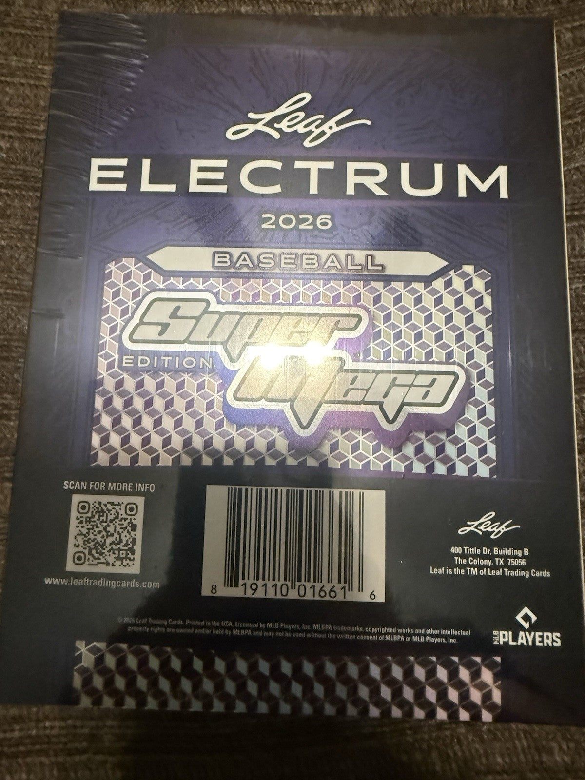 2026 Leaf Electrum Baseball MLB Factory Sealed Super Mega Hobby Box