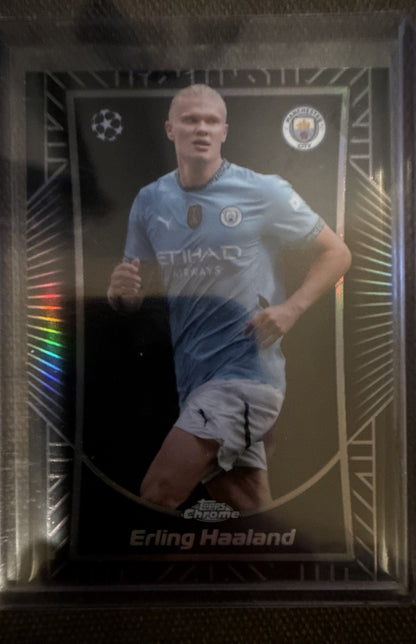2024-25 Topps Chrome Uefa Club Competitions - Shadow Etch Erling Haaland #SE-10